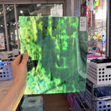 Dark Green Mixed Mottled Sheet Glass