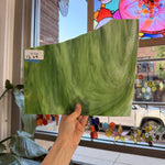 Green Mixed Wispy Wissmach Sheet Glass