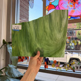 Green Mixed Wispy Wissmach Sheet Glass