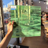 Neon Green Wispy Vintage Spectrum Sheet Glass