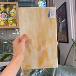 Cream Tan White Wispy Sheet Glass