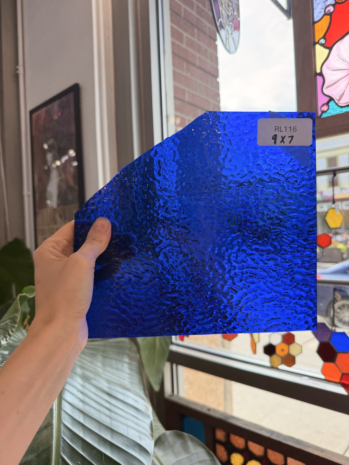 Cobalt Blue Ripple Wissmach Sheet Glass – RL116
