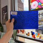 Cobalt Blue Ripple Wissmach Sheet Glass – RL117