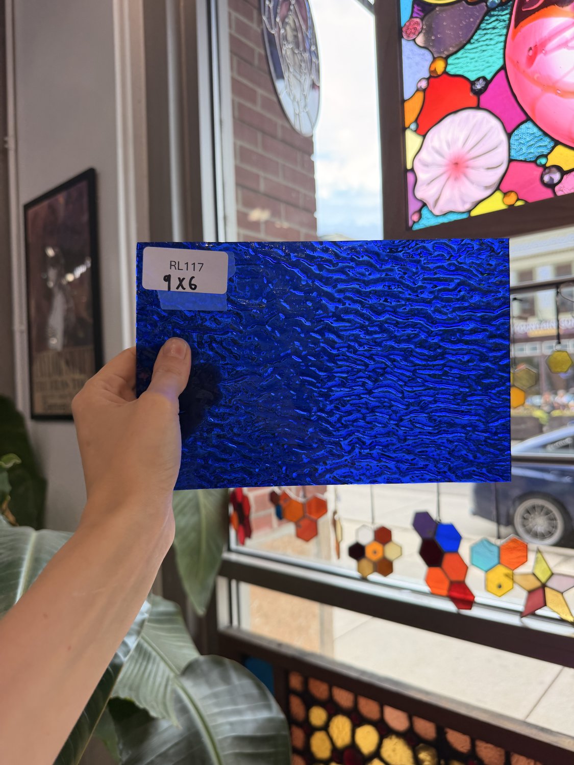 Cobalt Blue Ripple Wissmach Sheet Glass – RL117