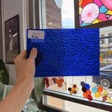 Cobalt Blue Ripple Wissmach Sheet Glass – RL117