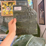 Dark Brown Green Mixed Mottled Sheet Glass