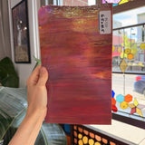 Iridescent Red Orange Opaque Choice Sheet Glass