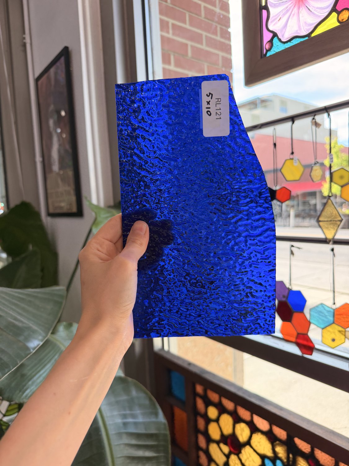 Cobalt Blue Ripple Wissmach Sheet Glass – RL121