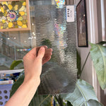 Gray Transparent Rough Rolled Oceanside Fusible 96 COE Sheet Glass – RL124