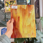 Yellow Red Mixed Wispy Discontinued Kokomo Sheet Glass – RL140