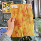 Yellow Red Mixed Wispy Discontinued Kokomo Sheet Glass – RL141