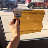 Brown Transparent Vintage Rare Mouthblown Korsno Sheet Glass