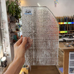 Clear Fipple Textured Sheet Glass Fusible 96 COE (UBY 57 0096)