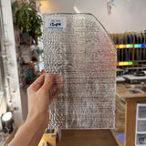 Clear Fipple Textured Sheet Glass Fusible 96 COE (UBY 57 0096)