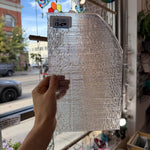 Clear Fipple Textured Sheet Glass Fusible 96 COE (UBY 57 0096)