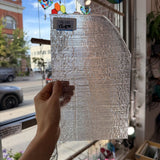 Clear Fipple Textured Sheet Glass Fusible 96 COE (UBY 57 0096)