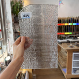 Clear Fipple Textured Sheet Glass Fusible 96 COE (UBY 57 0096)