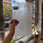 Clear Fipple Textured Sheet Glass Fusible 96 COE (UBY 57 0096)