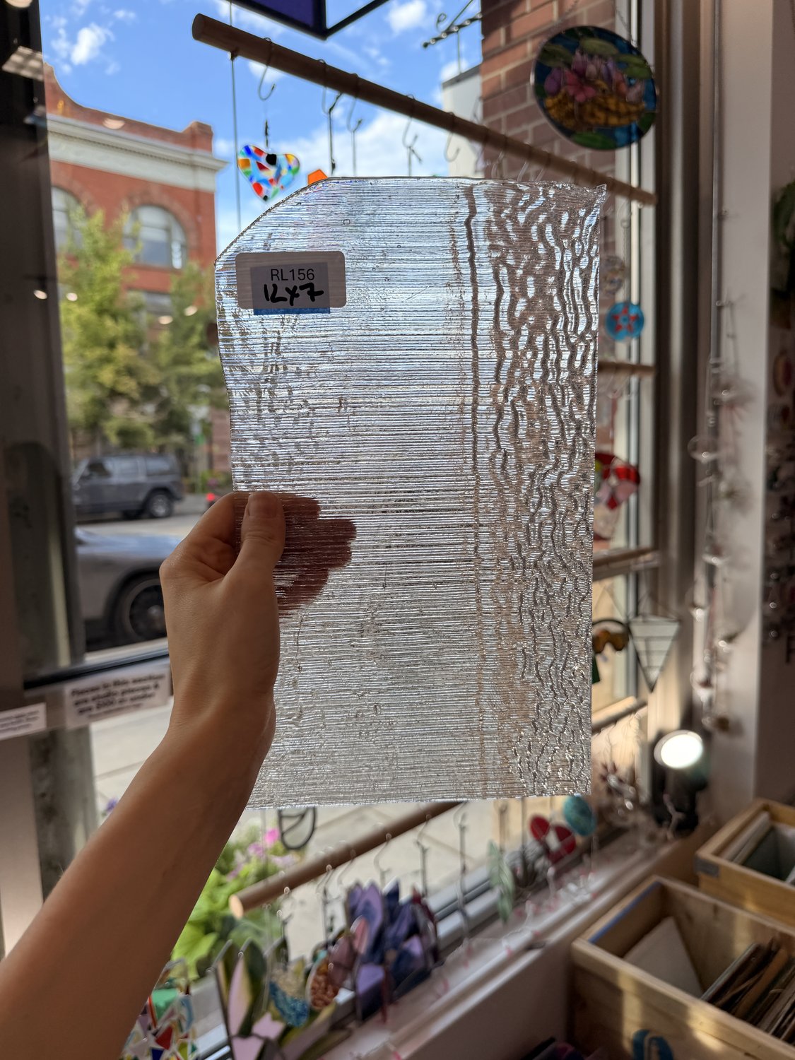 Clear Fipple Textured Sheet Glass Fusible 96 COE (UBY 57 0096)