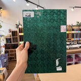 Teal Transparent Textured Celtic Kokomo Sheet Glass