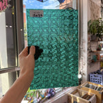 Teal Transparent Textured Celtic Kokomo Sheet Glass