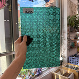 Teal Transparent Textured Celtic Kokomo Sheet Glass