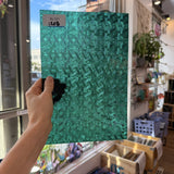 Teal Transparent Textured Celtic Kokomo Sheet Glass
