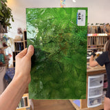 Medium Transparent Christmas Green Rondalite Kokomo Sheet Glass