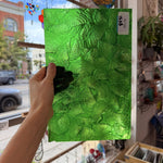 Medium Transparent Christmas Green Rondalite Kokomo Sheet Glass