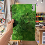Medium Transparent Christmas Green Rondalite Kokomo Sheet Glass