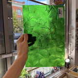 Medium Transparent Christmas Green Rondalite Kokomo Sheet Glass