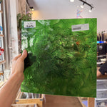 Medium Transparent Christmas Green Rondalite Kokomo Sheet Glass