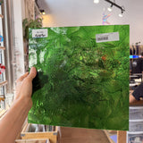 Medium Transparent Christmas Green Rondalite Kokomo Sheet Glass