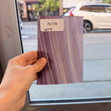 Purple White Mixed Mouthblown Flash (on clear) Lamberts Sheet Glass