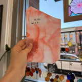 Neon Pink Rare Vintage Wissmach Sheet Glass