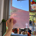 Pink Iridescent Choice Sheet Glass