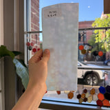 White Mottled Iridescent Youghiogheny Sheet Glass