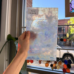 White Mottled Iridescent Youghiogheny Sheet Glass
