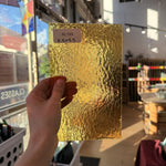 Light Amber Rough Rolled Oceanside Fusible 96 COE Sheet Glass