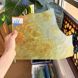 Yellow Clear Stipple Motted Youghiogheny Sheet Glass