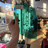 Vintage Blue Teal Mouth Blown Sheet Glass