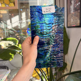 Dark Blue Green Mixed Rippled Sheet Glass