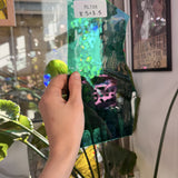 Dark Teal Mouthblown Sheet Glass