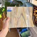 Light Brown Wispy Opal Oceanside Sheet Glass