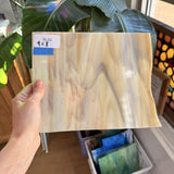 Light Brown Wispy Opal Oceanside Sheet Glass