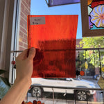 Red Transparent Sheet Glass