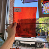 Red Transparent Sheet Glass