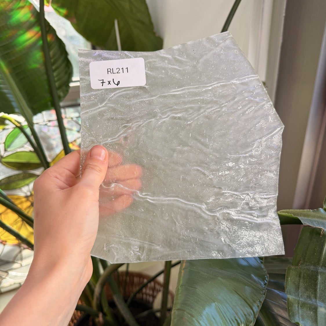 Clear Milky Ripple Youghiogheny Sheet Glass