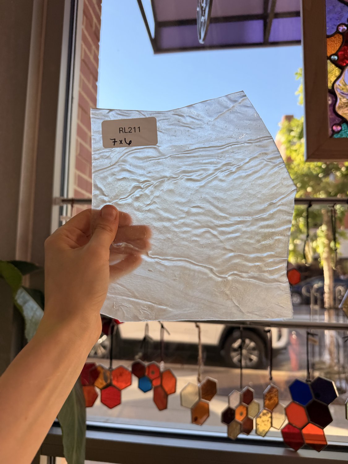 Clear Milky Ripple Youghiogheny Sheet Glass