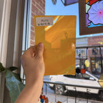 Orange Mixed Lamberts Mouthblown Handmade Flash (on clear) Sheet Glass